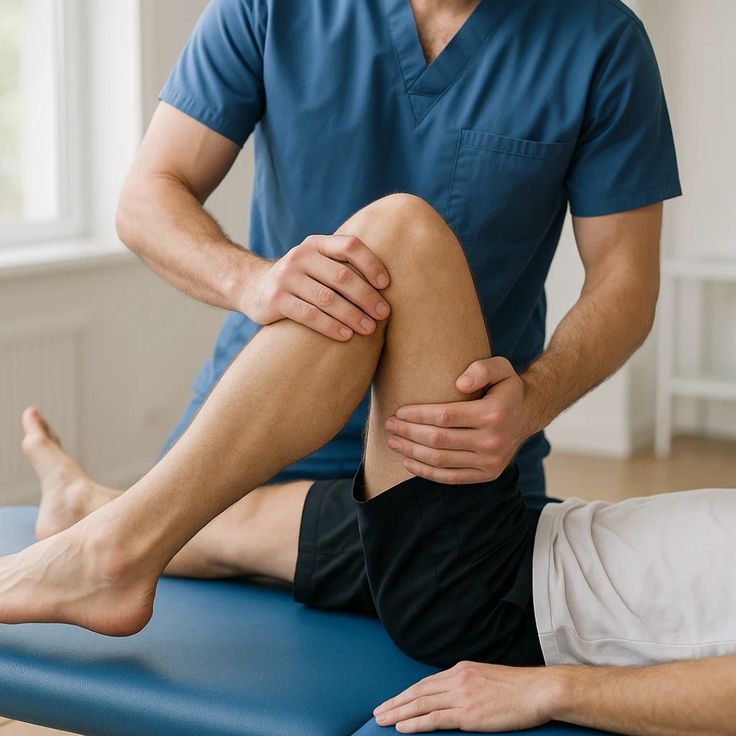 Physiotherapist treating a client at Palazzo Aesthetics